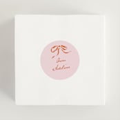 "Classique" - Bridal Shower Favor Stickers in Poppy by Susan Zinader - In Use