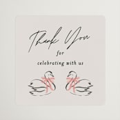 "Sparkling Wedding Cake" - Bridal Shower Favor Stickers in Peony by Jackie Crawford - Front