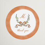 "Blooms" - Bridal Shower Favor Stickers in Hibiscus by Creo Study - Front