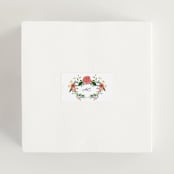 "Garden Vine" - Bridal Shower Favor Stickers in Papaya by Susan Moyal - In Use