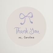 "Portofino" - Bridal Shower Favor Stickers in Lilac by Tamara Hilje - Front