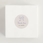 "Portofino" - Bridal Shower Favor Stickers in Lilac by Tamara Hilje - In Use