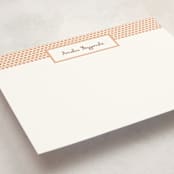 "Paprika Patterned" - Business Stationery in Paprika by Blixa 6 Studios - Detail