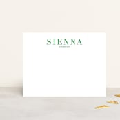 "Crisp Color" - Business Stationery in Green by hi-lighter inc. - Front