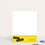 "Simple and Twisted" - Business Stationery in Yellow by Ana Gonzalez - Front
