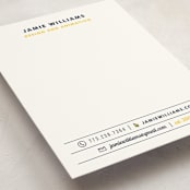 "Clean & Dapper" - Business Stationery in Navy by Morgan Ramberg - Detail