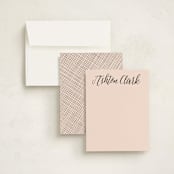 "Name To Remember" - Business Stationery in Midnight by Hooray Creative - Assembled