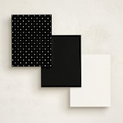 "Swiss Dot" - Business Stationery in Domino by Olivia Raufman - Back of Card Options