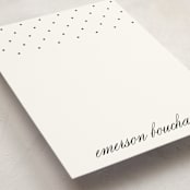 "Swiss Dot" - Business Stationery in Domino by Olivia Raufman - Detail