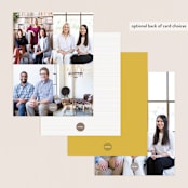 "The Most Simple" - Business Stationery in Sunshine by Phrosné Barwood - Back of Card Options