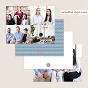 "Captain" - Business Stationery in Wedgewood Blue by June Letters Studio - Back of Card Options