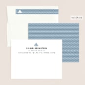 "Captain" - Business Stationery in Wedgewood Blue by June Letters Studio - Assembled