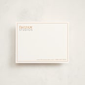 "A Bold Impression" - Business Stationery in Tangerine by amanda cunningham - Front