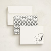 "Initial Love" - Business Stationery in Charcoal by SimpleTe Design - Assembled