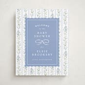 "Dorothy" - Baby Shower Welcome Signs in Cornflower by Erin L. Wilson - Front