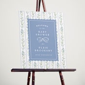 "Dorothy" - Baby Shower Welcome Signs in Cornflower by Erin L. Wilson - In Use