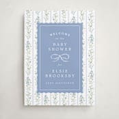 "Dorothy" - Baby Shower Welcome Signs in Cornflower by Erin L. Wilson - Front