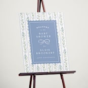 "Dorothy" - Baby Shower Welcome Signs in Cornflower by Erin L. Wilson - In Use
