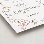 "Locally Grown Sketch" - Baby Shower Welcome Signs in Meadow by Jenna Holcomb - Detail