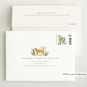 "Jungle Friends" - Birth Announcement Thank You Cards in Jungle by Morgan Ramberg - FREE Recipient Addressing
