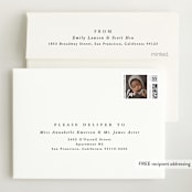 "Big little miracle" - Birth Announcement Thank You Cards in Puddle by Lea Delaveris - FREE Recipient Addressing