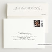 "Graceful Entrance" - Birth Announcement Thank You Cards in Flamingo by Jessica Williams - FREE Recipient Addressing
