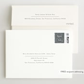 "Twin & Twin" - Birth Announcement Thank You Cards in Snow by Lauren Chism - FREE Recipient Addressing