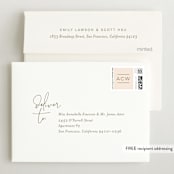 "Signature Babe" - Birth Announcement Thank You Cards in Peach by Jessica Williams - FREE Recipient Addressing
