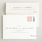 "Darling Dear" - Birth Announcement Thank You Cards in Cotton by Lauren Chism - FREE Recipient Addressing