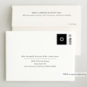 "Basic" - Birth Announcement Thank You Cards in Onyx by Lauren Chism - FREE Recipient Addressing