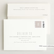"Skyline" - Birth Announcement Thank You Cards in Pearl by Sara Hicks Malone - FREE Recipient Addressing