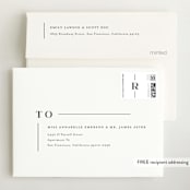 "Tiny Sophisticated" - Birth Announcement Thank You Cards in Cotton by Carolyn MacLaren - FREE Recipient Addressing