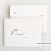 "Graceful Laurels" - Foil-Pressed Birth Announcement Thank You Cards in Lace by Jessica Williams - FREE Recipient Addressing