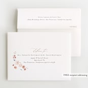 "Grace" - Foil-Pressed Birth Announcement Thank You Cards in Rose by Nicoletta Savod - FREE Recipient Addressing