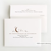 "Galaxy" - Foil-Pressed Birth Announcement Thank You Cards in Mocha by Alethea and Ruth - FREE Recipient Addressing