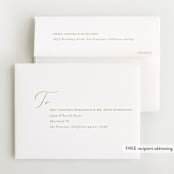"Stylish Meet" - Foil-Pressed Birth Announcement Thank You Cards in Cotton by Carolyn MacLaren - FREE Recipient Addressing
