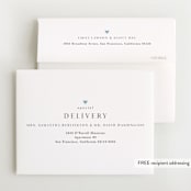 "Tiny Heart" - Foil-Pressed Birth Announcement Thank You Cards in Sky by Melanie Kosuge - FREE Recipient Addressing
