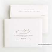 "Glimmer" - Foil-Pressed Birth Announcement Thank You Cards in Sugar by Jessica Williams - FREE Recipient Addressing