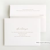 "Overjoyed" - Foil-Pressed Birth Announcement Thank You Cards in Cloud by Brandy Folse - FREE Recipient Addressing