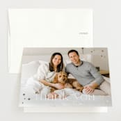 "Milky Way" - Foil-Pressed Birth Announcement Thank You Cards in Cloud by Gwen Bedat - Front