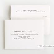 "Oval Announcement" - Foil-Pressed Birth Announcement Thank You Cards in Cotton by Stacy Maalouf - FREE Recipient Addressing