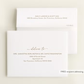 "Appeal" - Foil-Pressed Birth Announcement Thank You Cards in Sand by Carolyn MacLaren - FREE Recipient Addressing