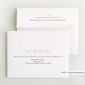 "Star Slideshow" - Foil-Pressed Birth Announcement Thank You Cards in Pearl by Alethea and Ruth - FREE Recipient Addressing