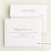 "Now Introducing" - Foil-Pressed Birth Announcement Thank You Cards in Sugar by Pixel and Hank - FREE Recipient Addressing