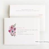 "Blossom Baby" - Foil-Pressed Birth Announcement Thank You Cards in Rose by Morgan Ramberg - FREE Recipient Addressing