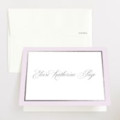 "Bon Bon" - Foil-Pressed Birth Announcement Thank You Cards in Wisteria by Megan Davis - Front