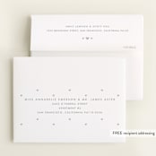 "Our Little Love" - Birth Announcement Thank You Cards in Cloud by Carolyn Nicks - FREE Recipient Addressing