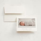 "So Proud" - Birth Announcement Thank You Cards in Sky by Carolyn MacLaren - Front