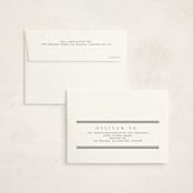 "Minimalist Stripes" - Birth Announcement Thank You Cards in Cloud by Nicole Walsh - FREE Recipient Addressing