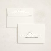 "Modern Arc" - Birth Announcement Thank You Cards in Snow by Erin Deegan - FREE Recipient Addressing